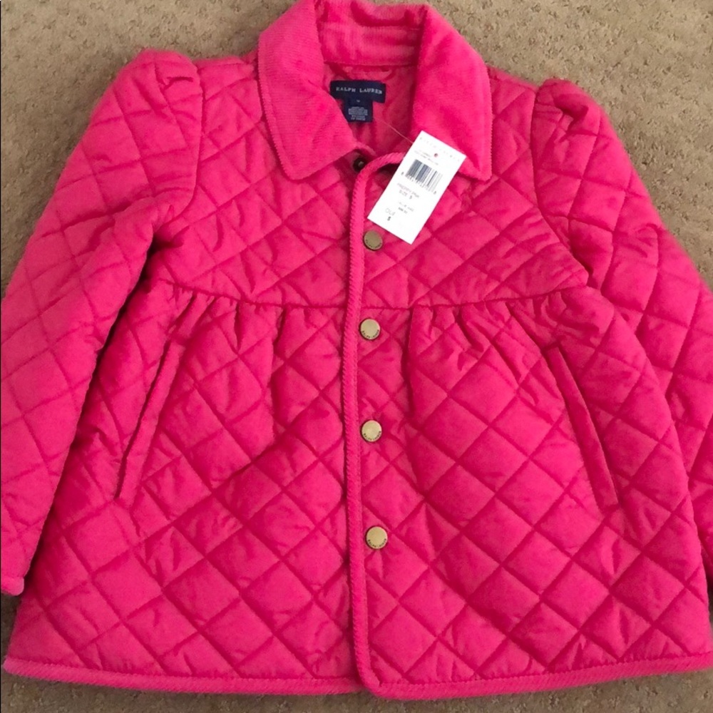 Ralph Lauren Pink quilted puffer jacket